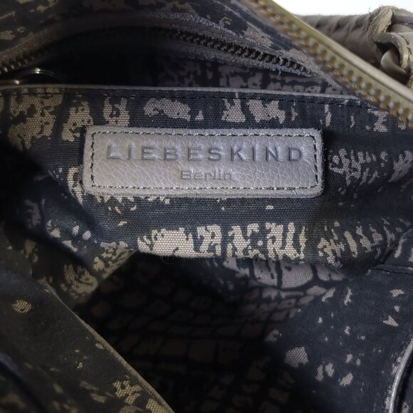 Liebeskind Berlin Taupe Leather Hobo Satchel - Picture 9 of 10